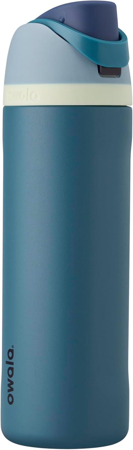 Owala FreeSip Insulated Stainless Steel Water Bottle with Straw, BPA-Free Sports Water Bottle, Great for Travel, 24 Oz